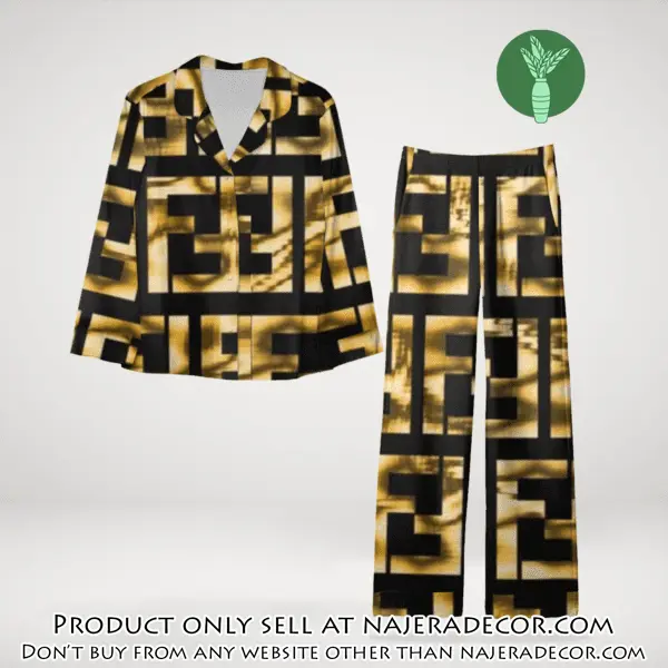 Trending luxury fendi satin pajama set pjs1048 njr3814066
